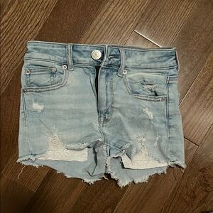 American Eagle, next level stretch, Distressed Denim Women Shorts sz 00